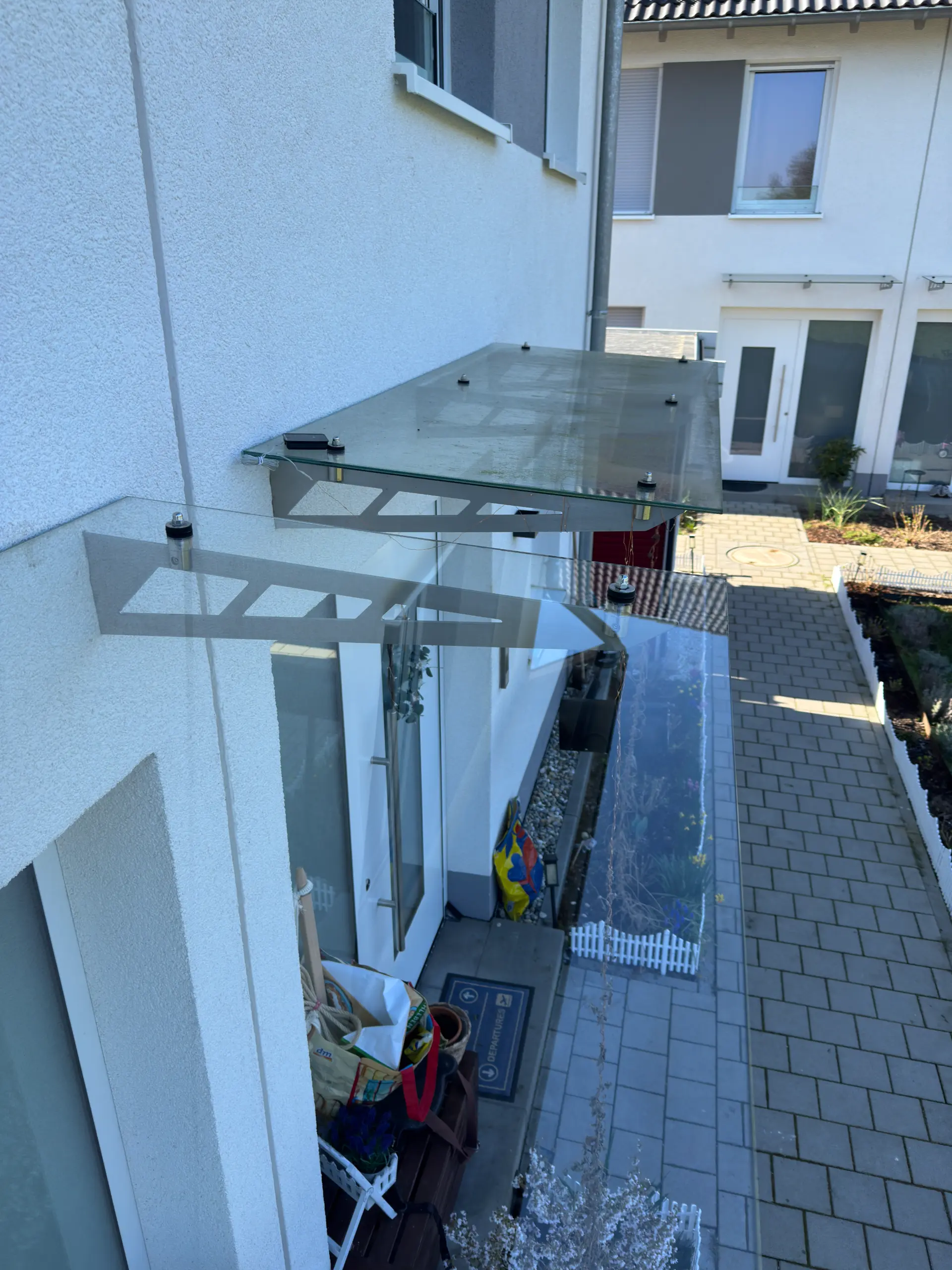 Glasreinigung Teleskopsystem Mehrfamilienhaus RELTRO